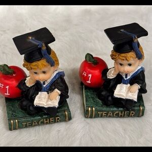 Teacher Appreciation/Graduation Resin Figurine Set